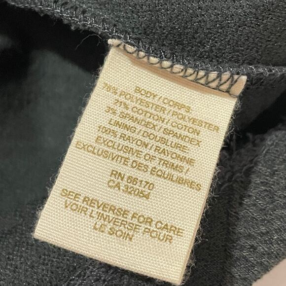 Free People Zig Zag Bodycon Dress - Washed Black - Large - Picture 10 of 13